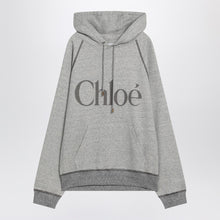  Chloé Gray hoodie with logo