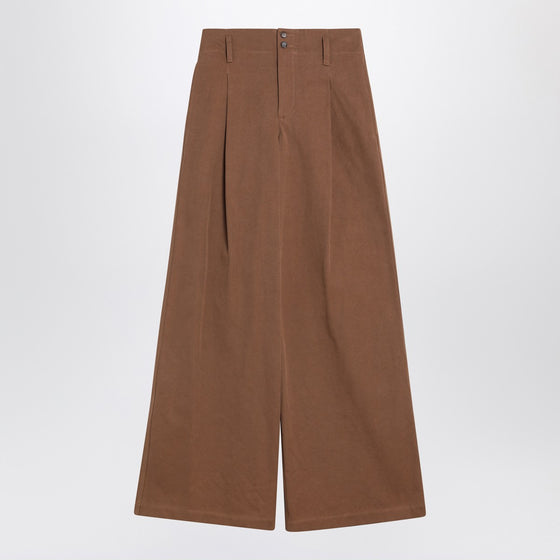 Chloé Brown palazzo pants in cotton