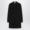 Chloé Black ruffled dress in silk blend