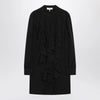 Chloé Black ruffled dress in silk blend