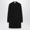 Chloé Black ruffled dress in silk blend