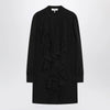 Chloé Black ruffled dress in silk blend
