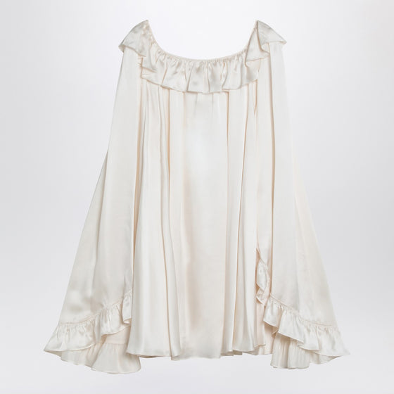 Chloé Milky white mini dress in silk