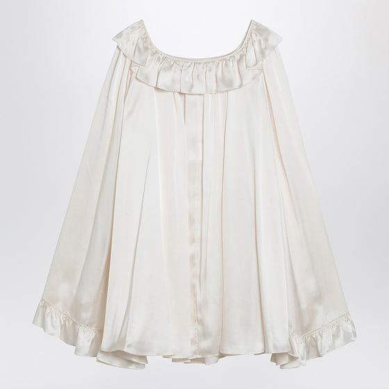 Chloé Milky white mini dress in silk