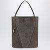 Large Chloé Spin tote bag in grey suede