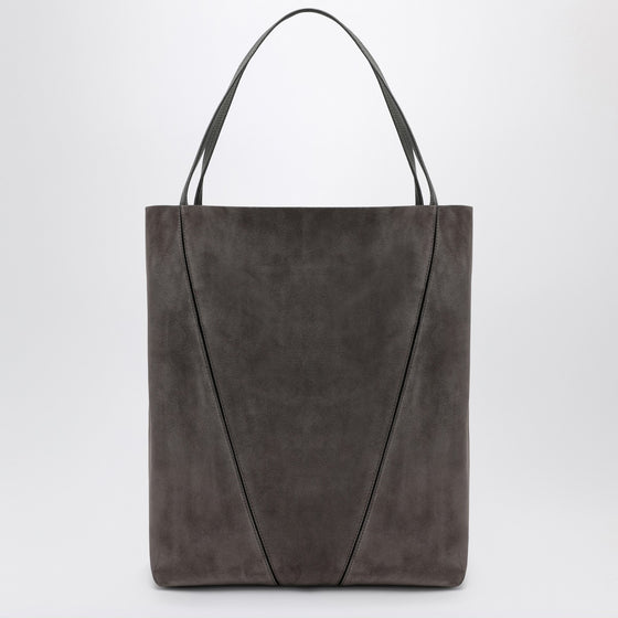 Large Chloé Spin tote bag in grey suede