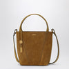Chloé Small beige khaki suede Spin tote bag