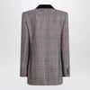 Chloé Black/white checkered wool double-breasted blazer