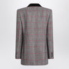 Chloé Black/white checkered wool double-breasted blazer