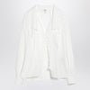 Chloé White shirt with embroidered bow tie