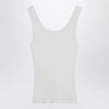 Chloé White ribbed tank top with logo