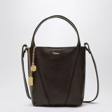  Small dark brown Chloé Spin tote bag