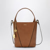 Chloé Small Spin brown leather tote bag