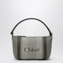  Dark green striped Chloé Carry tote bag in canvas