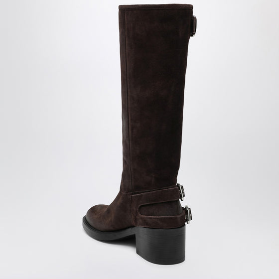Chloé Brown Dakota biker boots