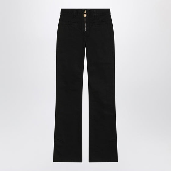 Chloé Black slim jeans with charm zip