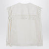 Chloé Jacquard and lace blouse with oversized collar