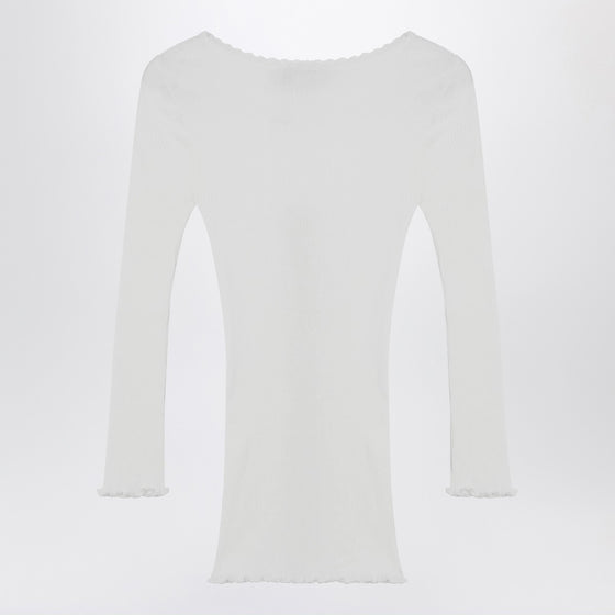 Chloé White fitted cotton cardigan