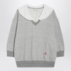 Chloé Gray marl fleece sweatshirt