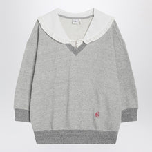  Chloé Gray marl fleece sweatshirt