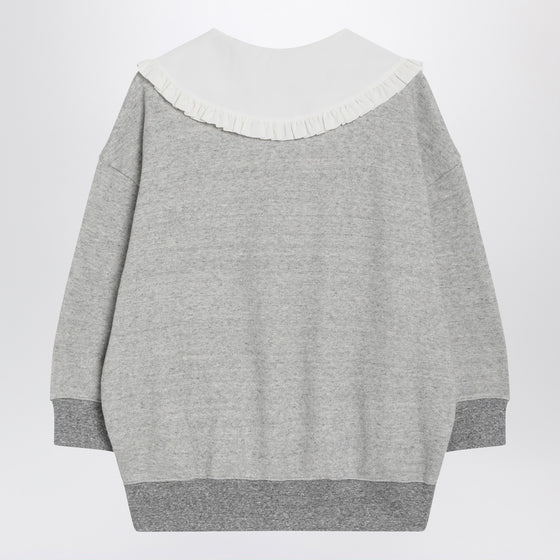 Chloé Gray marl fleece sweatshirt