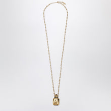  Chloé Vintage Gold brass Elixir pendant necklace