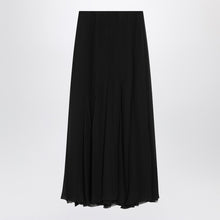  Chloé Black silk muslin maxi skirt
