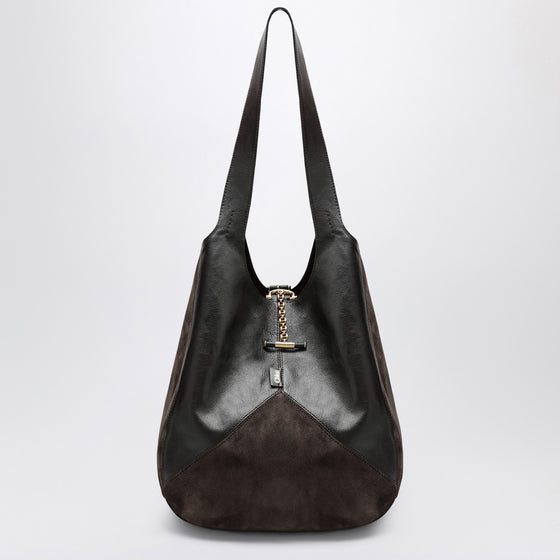 Brown Chloé Balloon bag in leather and suede