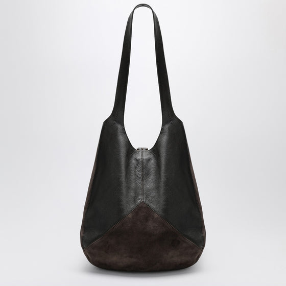 Brown Chloé Balloon bag in leather and suede