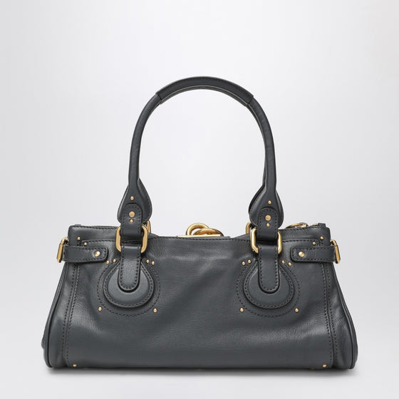 Chloé Black Navy Paddington bag
