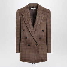  Chloé Brown/black houndstooth double-breasted jacket