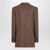 Chloé Brown/black houndstooth double-breasted jacket