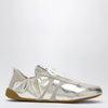 Chloé Kick Sneakers in Palladium Metallic Finish