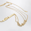 Chloé Gold-tone belt with logo lettering