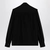 Chloé Black silk blouse with lavallière