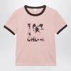 Chloé Pink Cotton T-Shirt with Logo Print