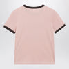 Chloé Pink Cotton T-Shirt with Logo Print