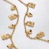 Chloé Paddington necklace with gold-tone brass charms