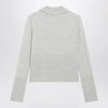 Chloé Slim-fit logo wool cardigan in Sweet Grey