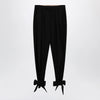 Chloé Black pleated fluid crêpe de chine trousers