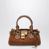 Chloé Paddington suede calf leather bag in vintage brown