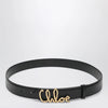 Chloé Iconic calfskin leather belt in black