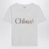 Chloé White T-shirt with logo print