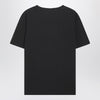 Chloé Black oversized T-shirt with logo and flamingo print