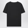 Chloé Black oversized T-shirt with logo and flamingo print