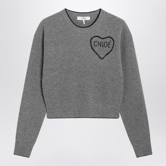Chloé Gray wool and cashmere sweater