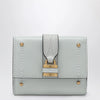 Chloé Paddington mini trifold wallet in aqua blue leather