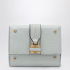 Chloé Paddington mini trifold wallet in aqua blue leather