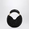 Chloé Mini Summer Banana hobo bag in black crochet with leather details