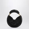 Chloé Mini Summer Banana hobo bag in black crochet with leather details